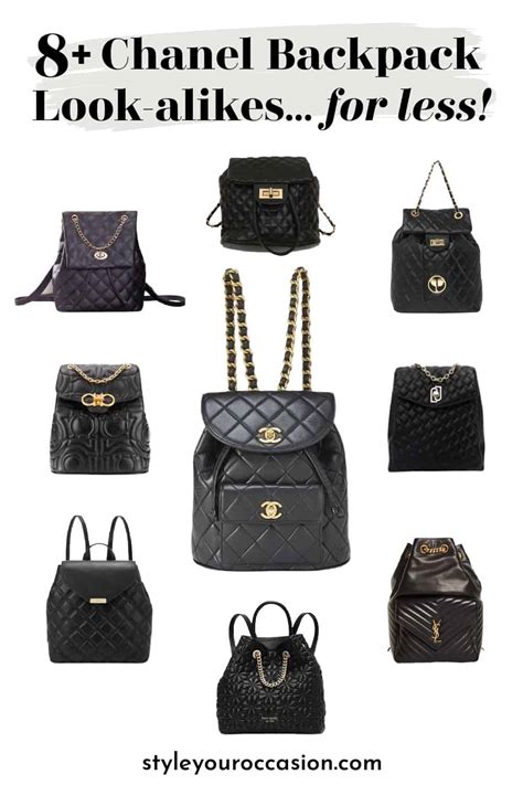 best dupe for chanel backpack|bags that look like chanel.